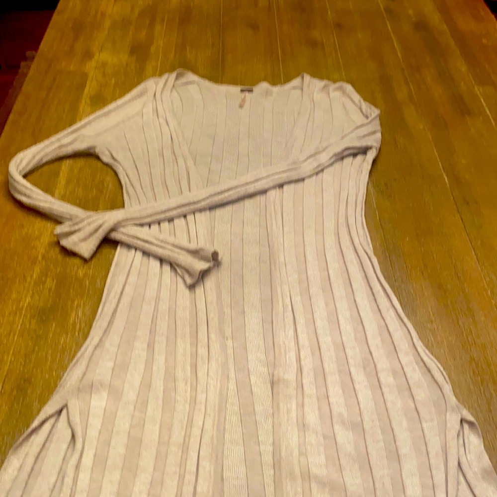 Beige cardigan sweater